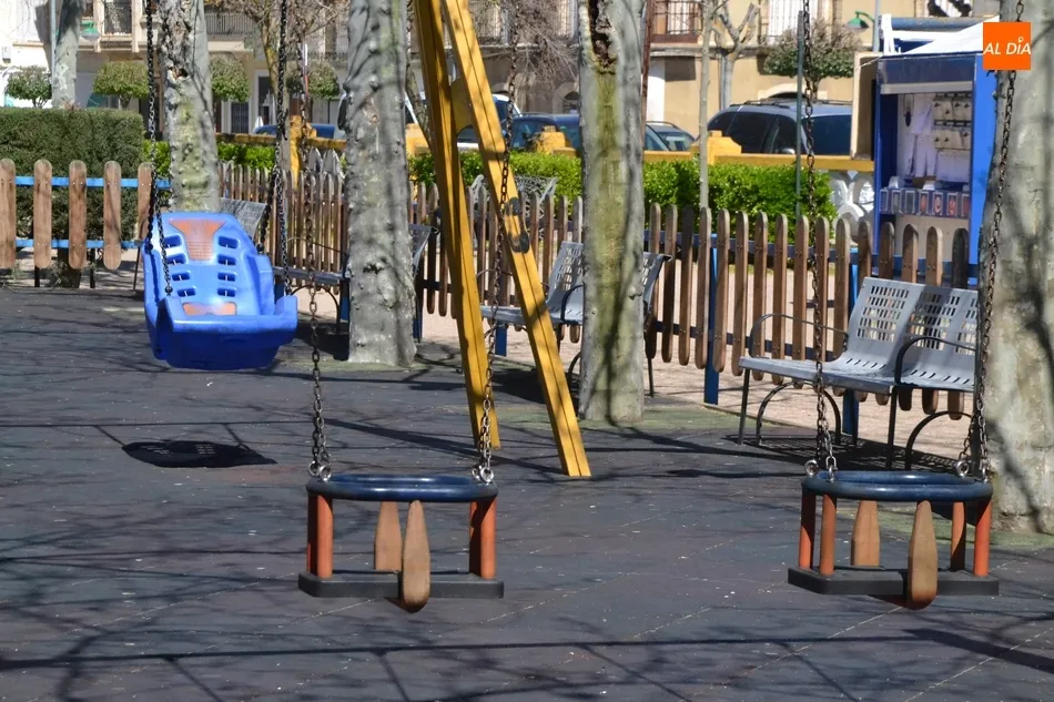 Foto 3 - Recolocado el columpio para ni&ntilde;os con discapacidad retirado por la llegada del saltamontes  