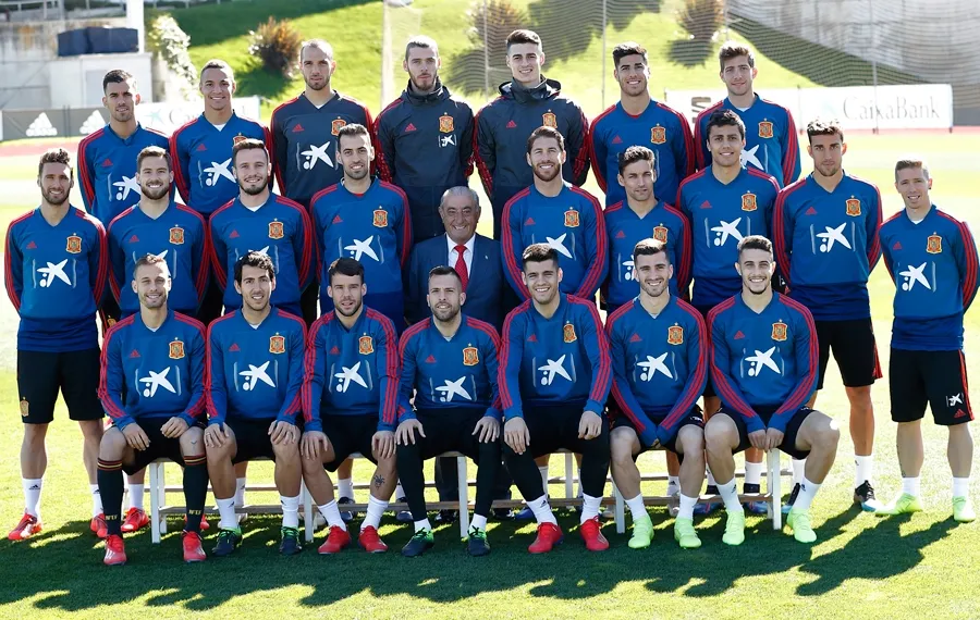 Foto de la Selección Española con Juan José Hidalgo / RFEF