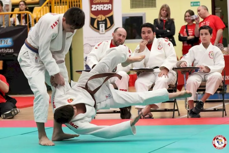 Acción en un combate de judo