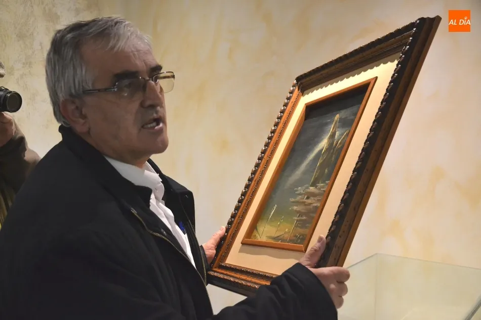 Foto 2 - Incorporado a la exposici&oacute;n de Jer&oacute;nimo Prieto el primer cuadro que pint&oacute; en 1956  