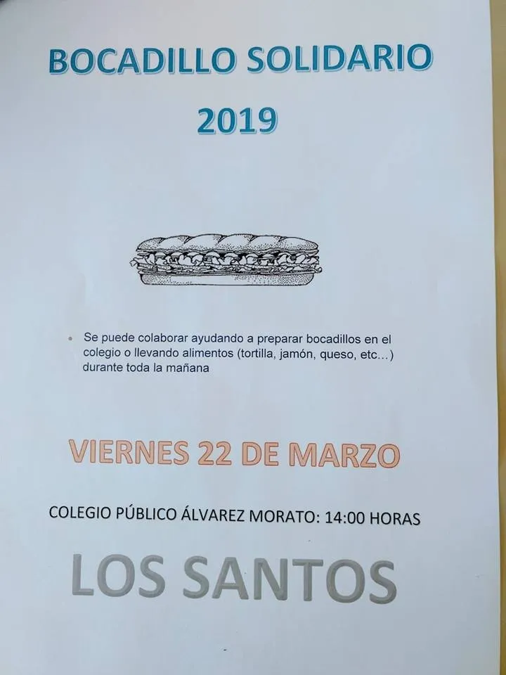 Foto 2 - El colegio de Los Santos celebra ma&ntilde;ana su operaci&oacute;n bocata