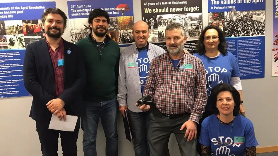 Miembros de Stop Uranio y José Sarrión se han reunido con distintos eurodipuptados