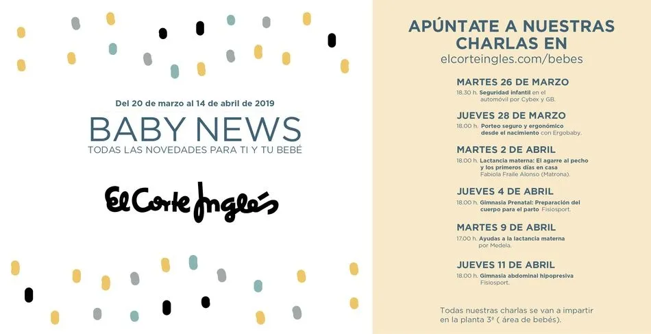 Foto 2 - El Corte Ingl&eacute;s organiza un ciclo de charlas y talleres sobre la maternidad y los cuidados del...