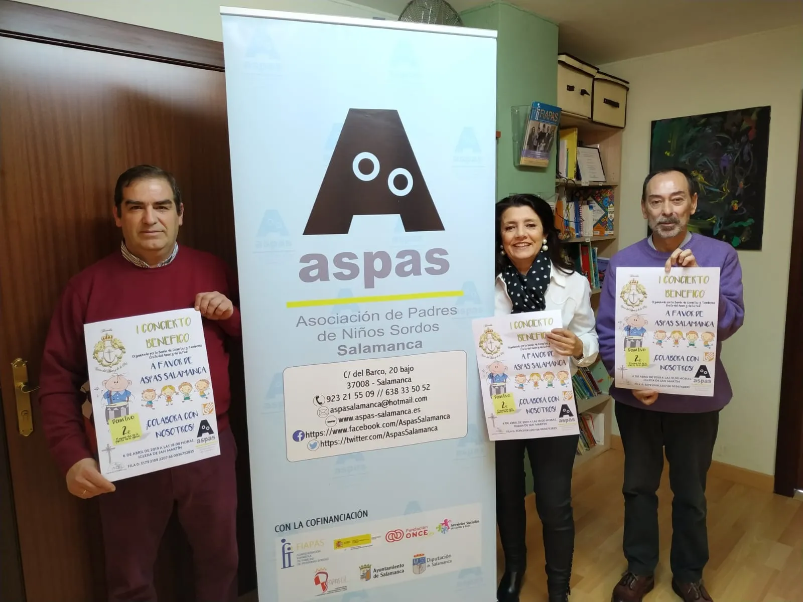 Presentación del concierto a favor de ASPAS