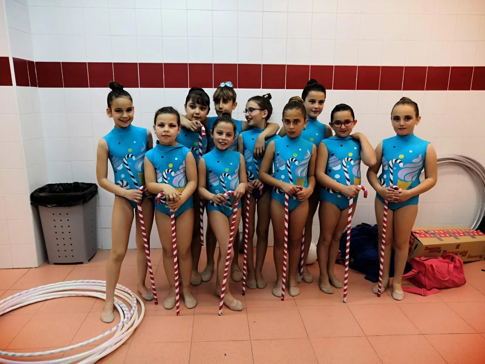 Niñas pertenecientes a las Escuelas del Piensos Durán Albense