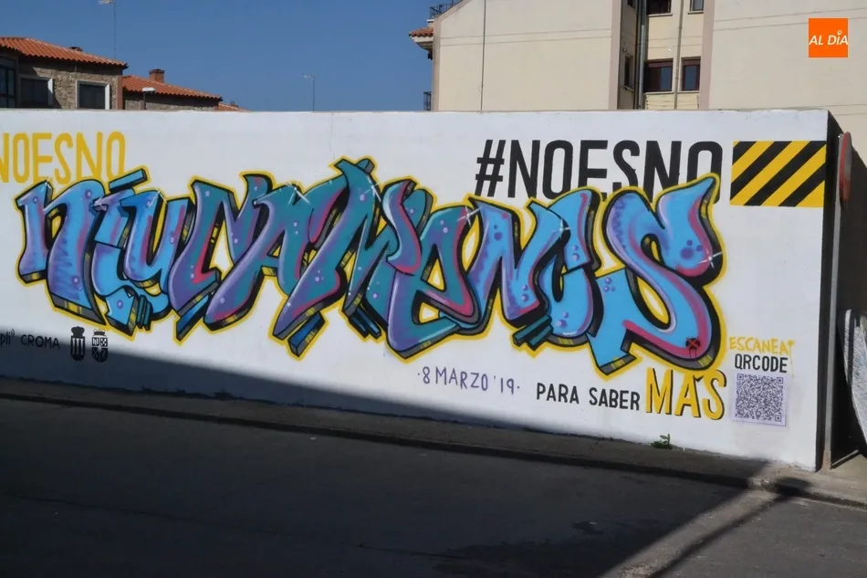 Foto 4 - Incorporado el C&oacute;digo QR al grafiti dedicado a la lucha feminista  