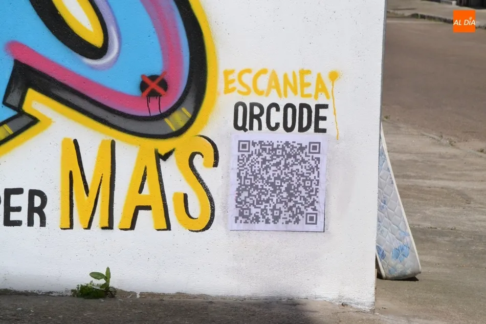 Incorporado el Código QR al grafiti dedicado a la lucha feminista  