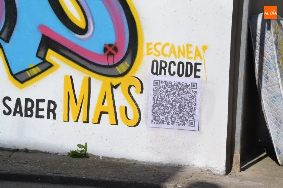 Foto 3 - Incorporado el C&oacute;digo QR al grafiti dedicado a la lucha feminista  
