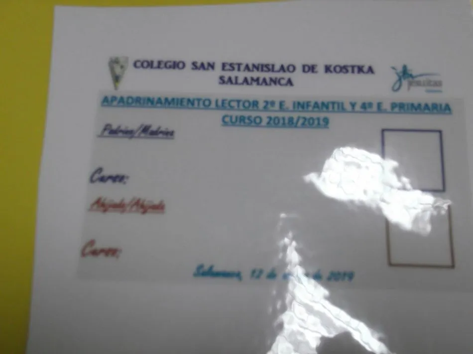 Foto 9 - Apadrinamiento lector en el colegio San Estanislao de Kostka  