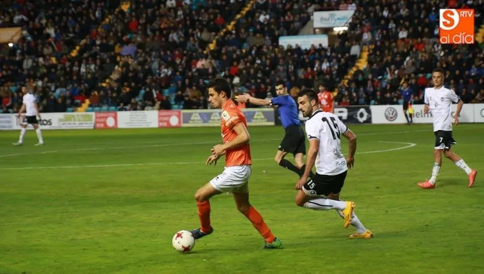David Gallego y Murci, en el derbi del año pasado en el Helmántico