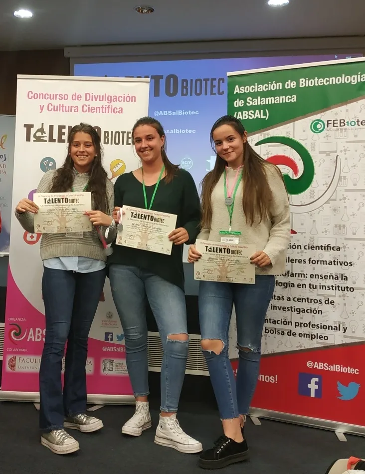 Foto 9 - Cuatro alumnos del colegio Marista Champagnat ganan el III Concurso Talento Biotec