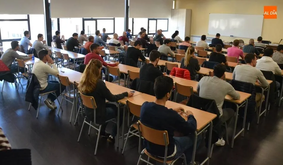 Imagen de la realización del examen tipo test el pasado jueves