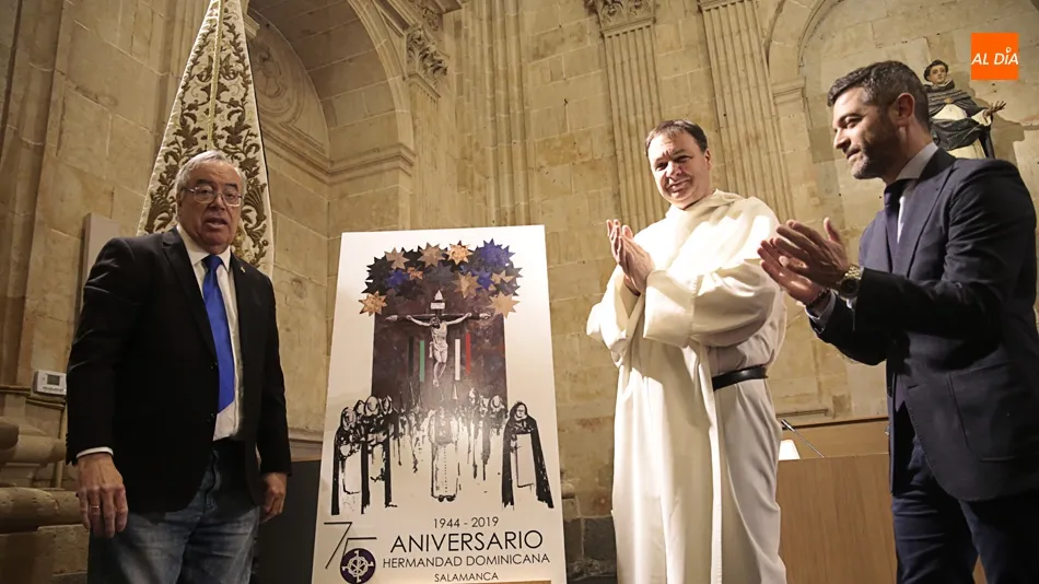 Presentación del cartel del 75 aniversario de la Hermandad Dominicana. Foto: Alejandro López
