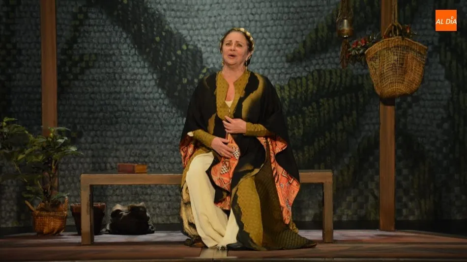 La actriz Gloria Muñoz interpreta el papel de Francisca Pizarro. Fotos: Lydia González