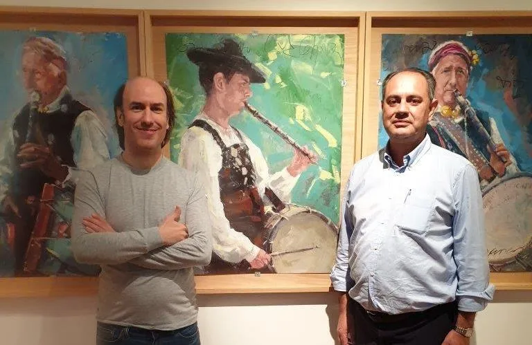 Foto 4 - El prestigioso gaitero y flautista Carlos N&uacute;&ntilde;ez visita Mir&oacute;briga  