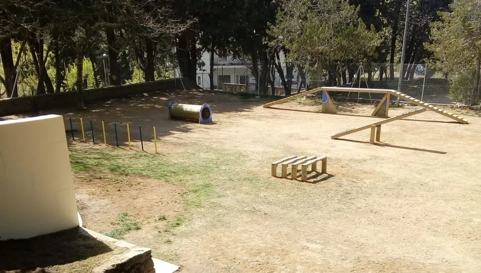 Imágenes del parque canino de Los Pinos