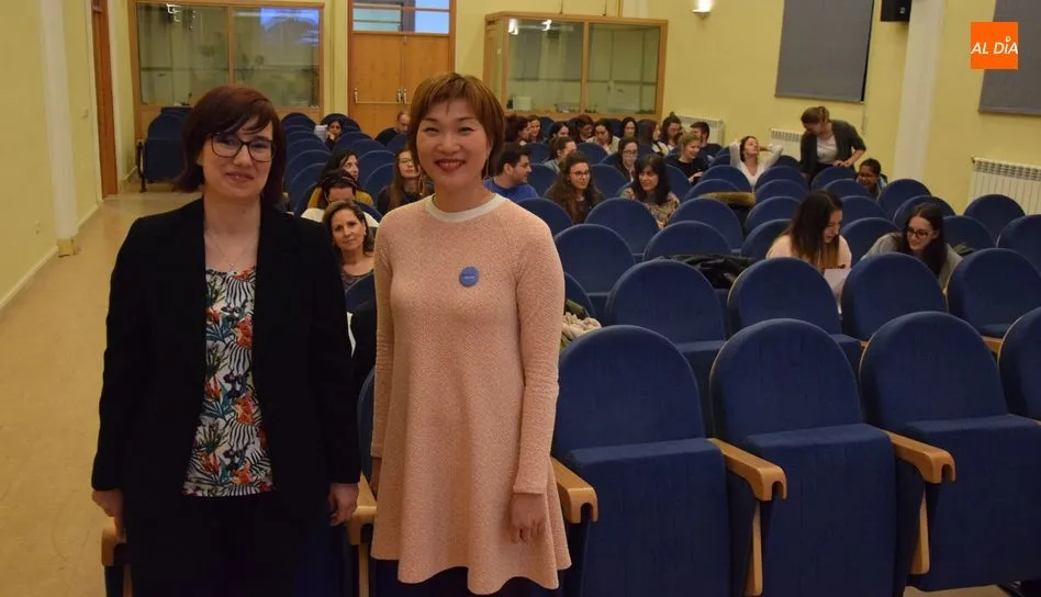 Stine Jensen, terminóloga del Parlamento Europeo ha impartido hoy una charla. Foto: Eva Fernández