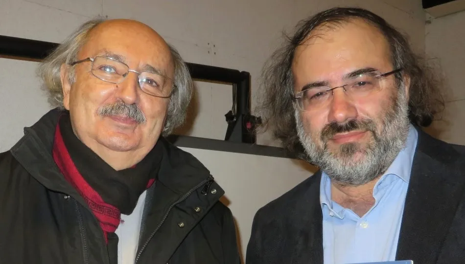 Antonio Colinas y Alfredo Pérez Alencart. Foto de J. A.