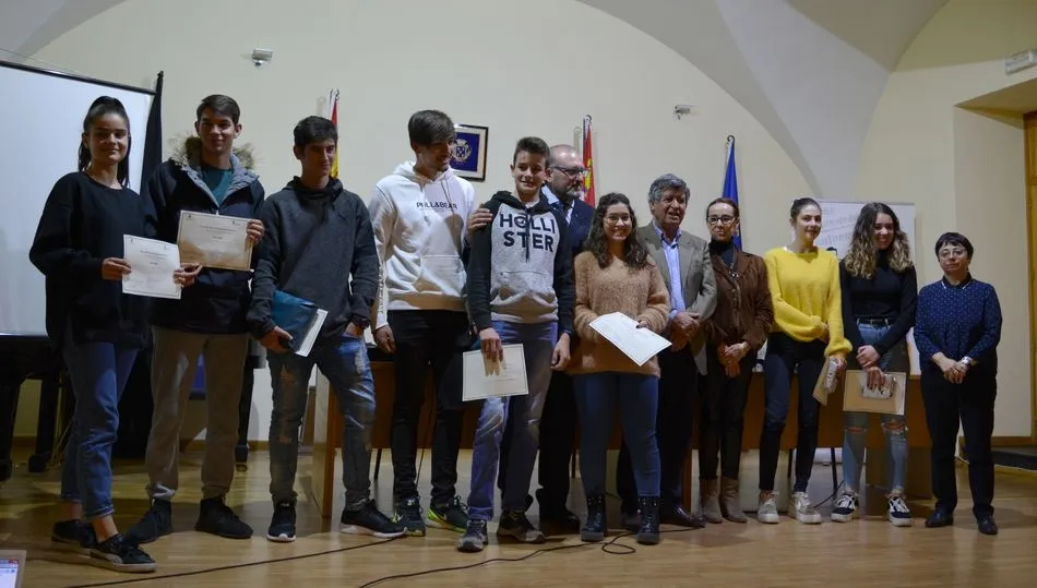 Premiados en la fase comarcal del concurso Motivar para Emprender