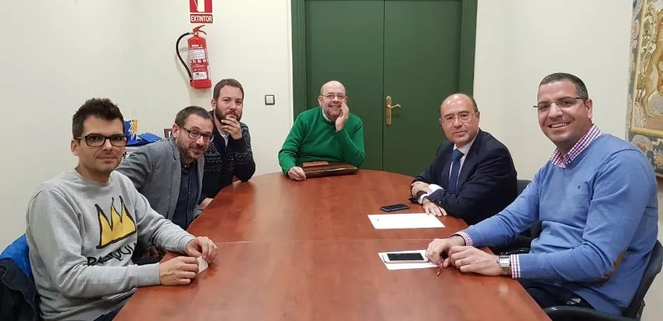 Reunión de los representantes de Artesa con José Luis Barba, presidente de la Fundación Salamanca Ciudad de Cultura