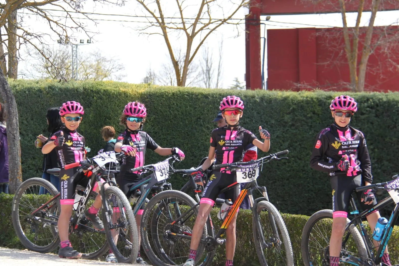 Integrantes del Club Ciclista Promesal