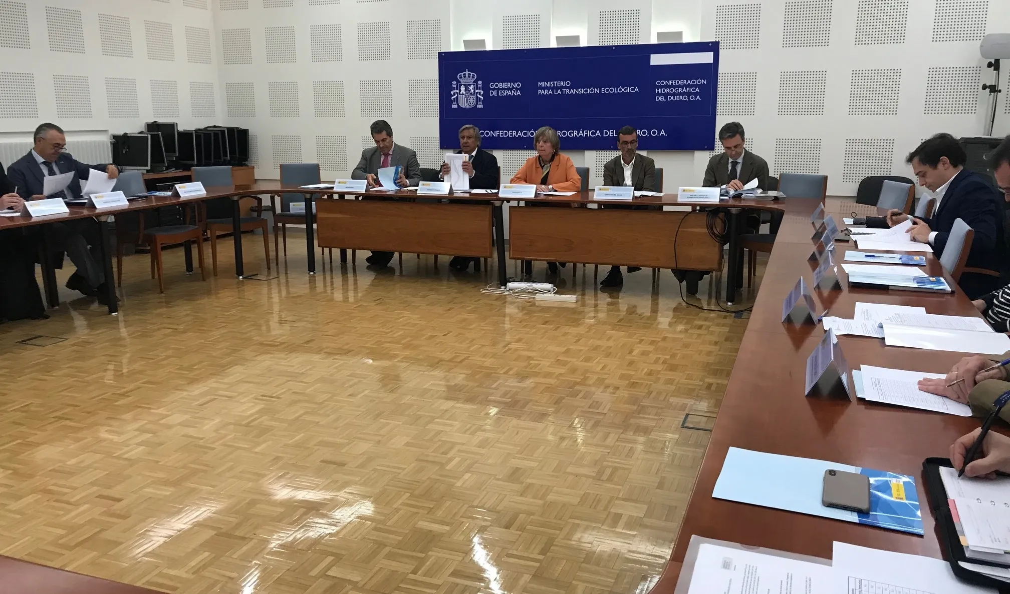 Imagen de la reunión de la mañana del viernes