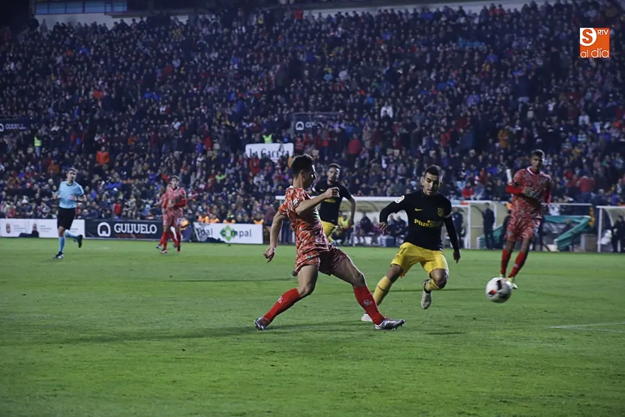 Una imagen del Guijuelo-Atlético de Madrid