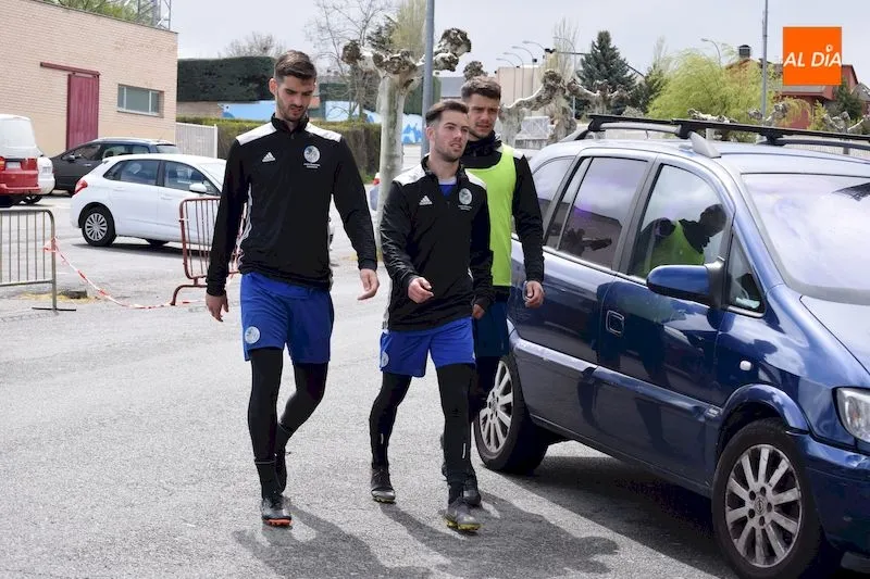 Carvalho, Luque y Antonis, tras el entrenamiento