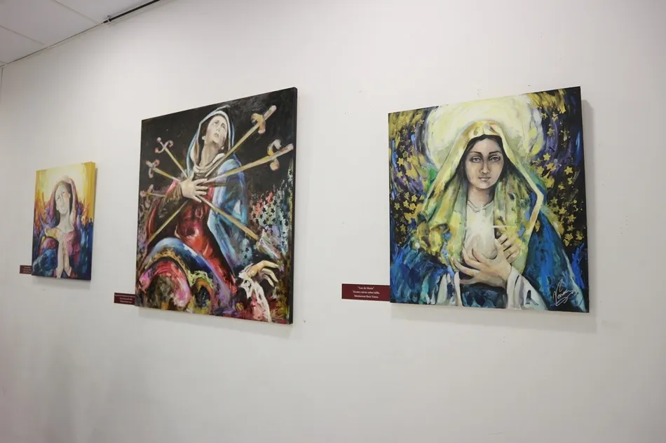 Foto 10 - Montserrat Ruiz Varea expone sus retratos de las v&iacute;rgenes procesionales de Salamanca