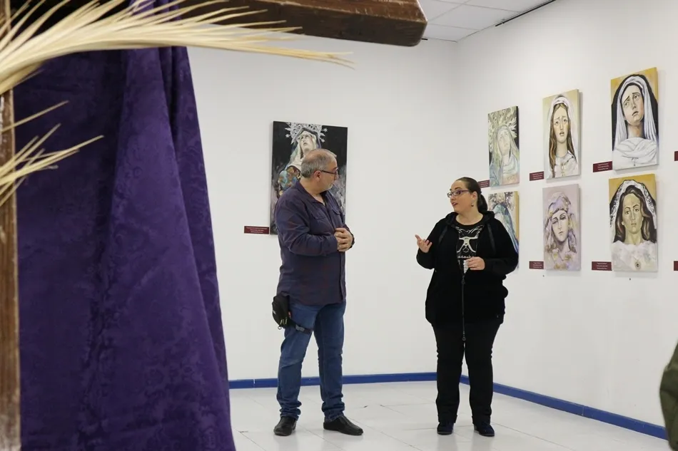 Foto 4 - Montserrat Ruiz Varea expone sus retratos de las v&iacute;rgenes procesionales de Salamanca