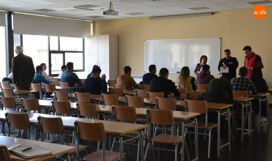 Imagen de la realización del examen el pasado lunes