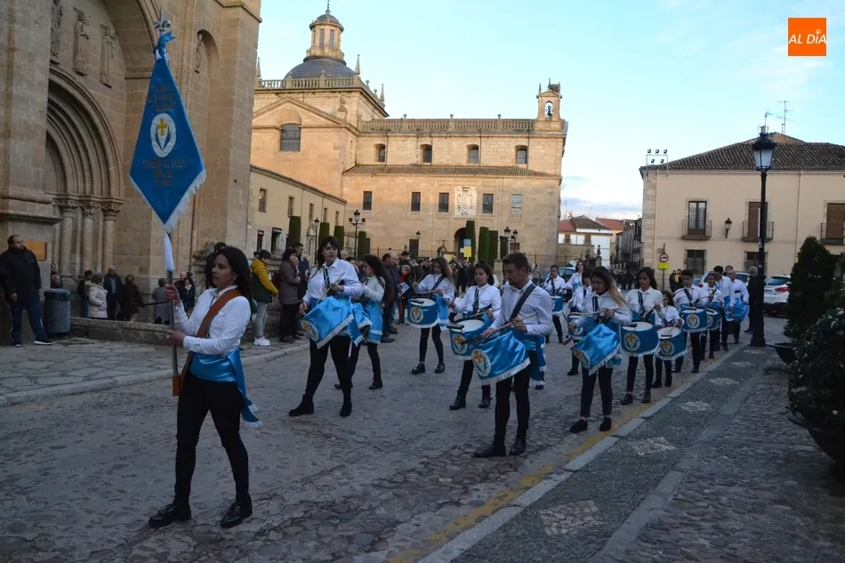 La Banda de la Cofradía de Jesús Amigo de los Niños, durante el pregón del pasado sábado