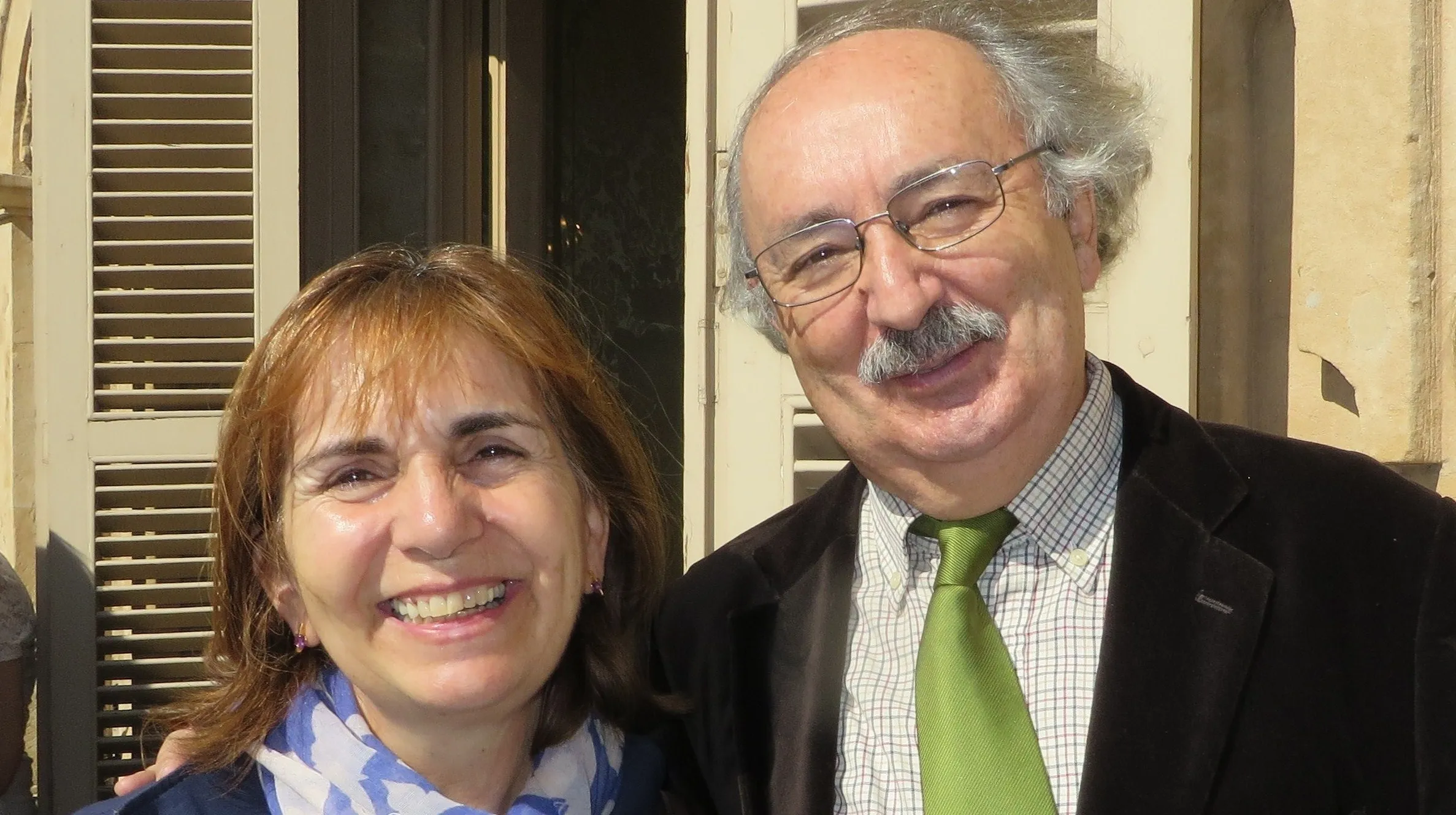 Yolanda Izar y Antonio Colinas