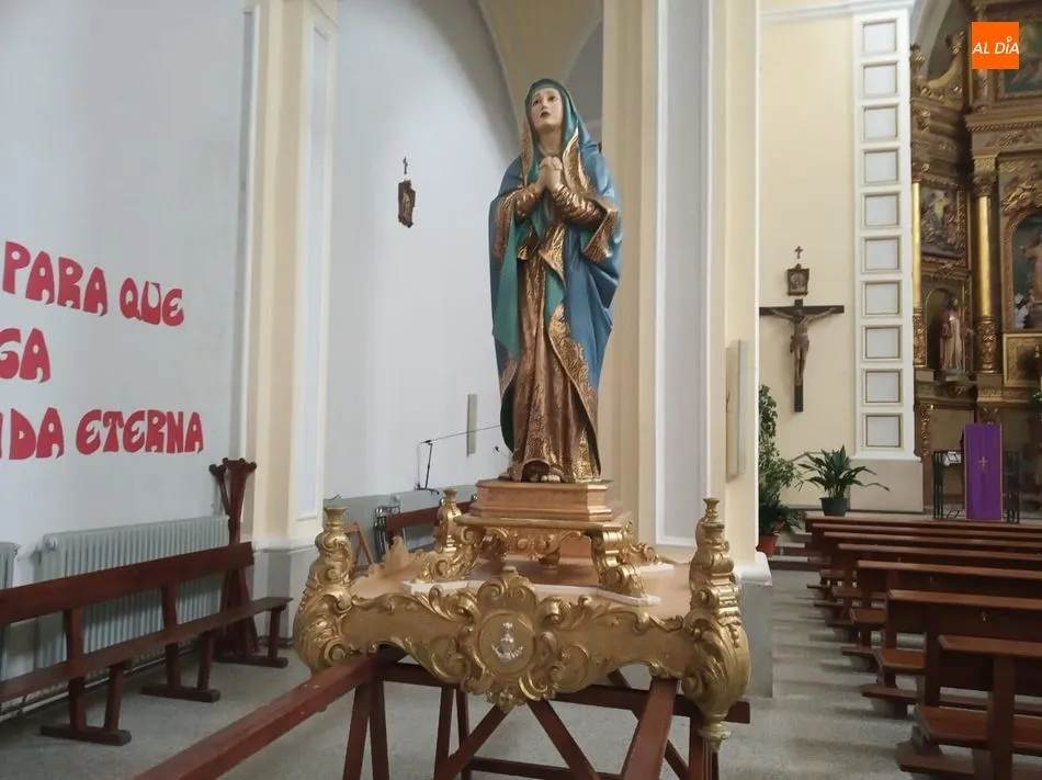 Foto 3 - Restauradas las tres im&aacute;genes religiosas de Guijuelo