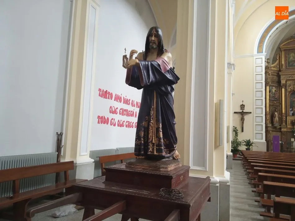 Foto 2 - Restauradas las tres im&aacute;genes religiosas de Guijuelo
