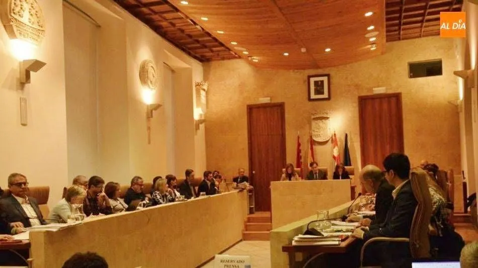 Pleno municipal en el Ayuntamiento de Salamanca