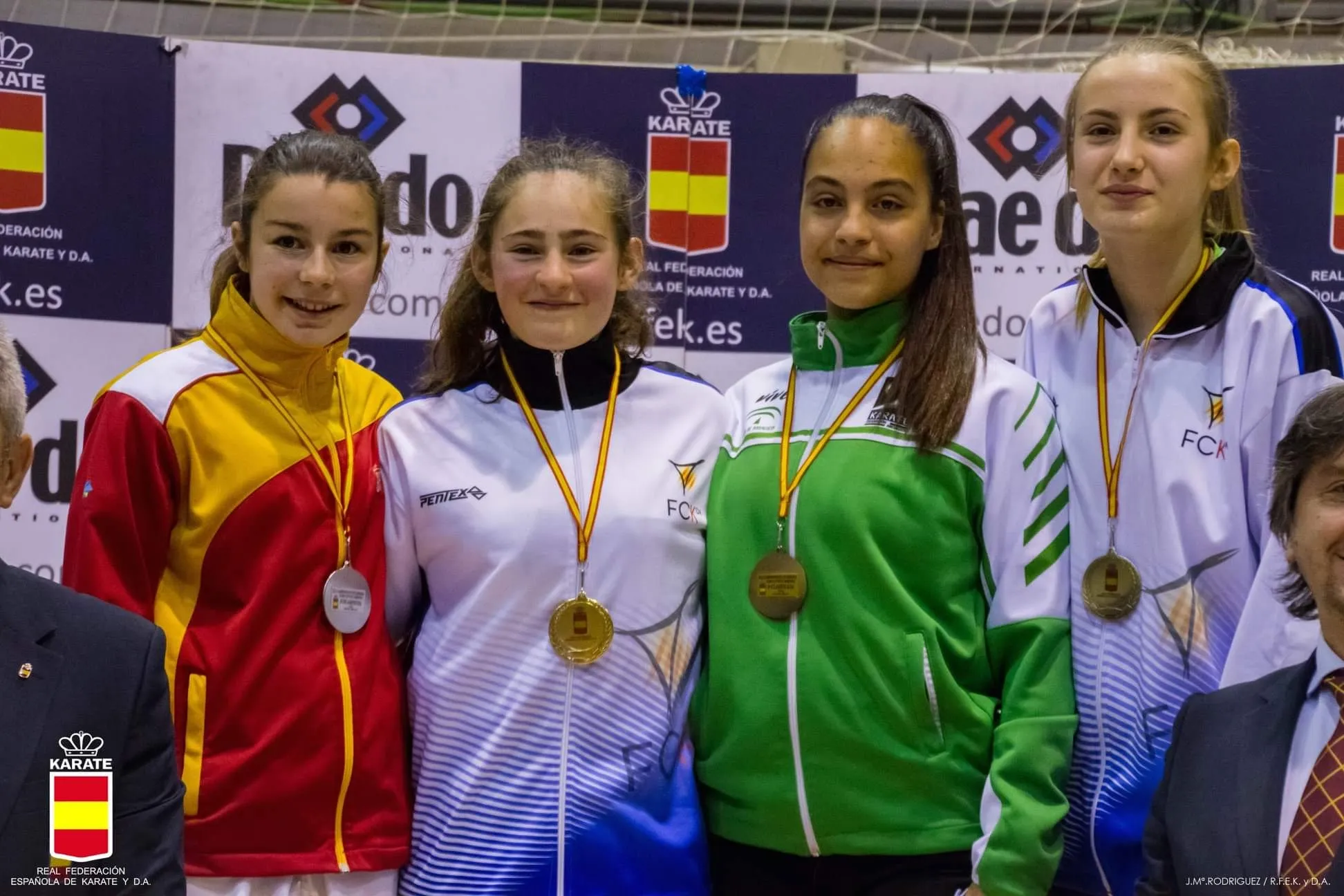 Irene Mazariegos en el podio