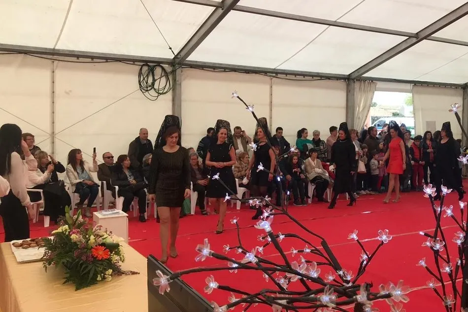 Foto 5 - El desfile de peinetas y mantillas acapara la atenci&oacute;n del p&uacute;blico en la Feria de Vitigudino