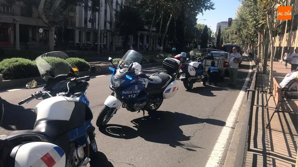 Imagen de archivo de la Policía Local en un accidente en el paseo de Carmelitas