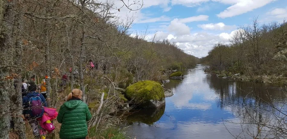 Foto 9 - El r&iacute;o Uces muestra su belleza en la marcha de La Zarza de Pumareda hasta el puente Robledino  