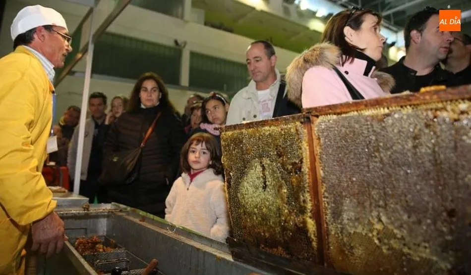 Stand apícola en la Feria de la Miel de Aldeatejada