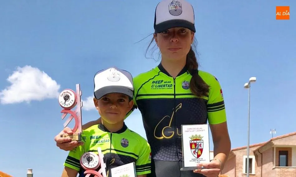 David Martín y Natalia Ovejero, campeones de la Copa BTT de Castilla y León