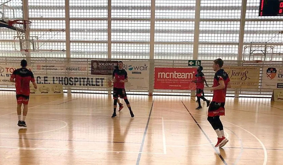 Calentamiento antes del partido del CB Tormes