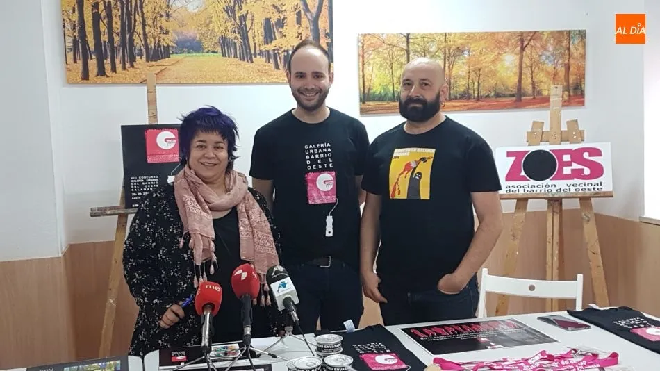 Inma Cid, Felipe Piñuela y Álvaro García, durante la presentación del certamen