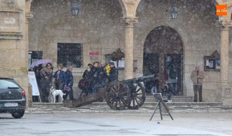 Foto 3 - Los turistas desenfundan sus m&oacute;viles para captar el desfile charro  