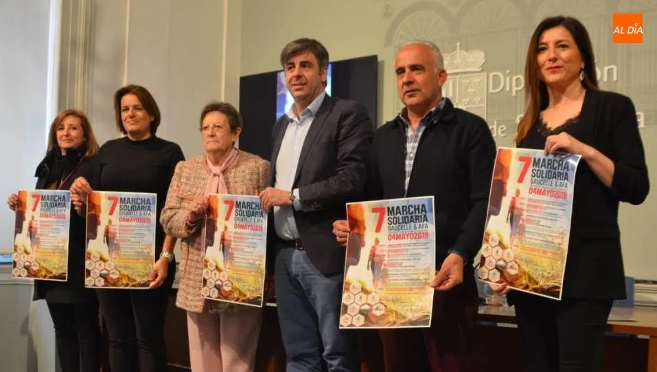 Presentación de la Marcha Solidaria de Saucelle en la Diputación de Salamanca. Foto de Lydia González