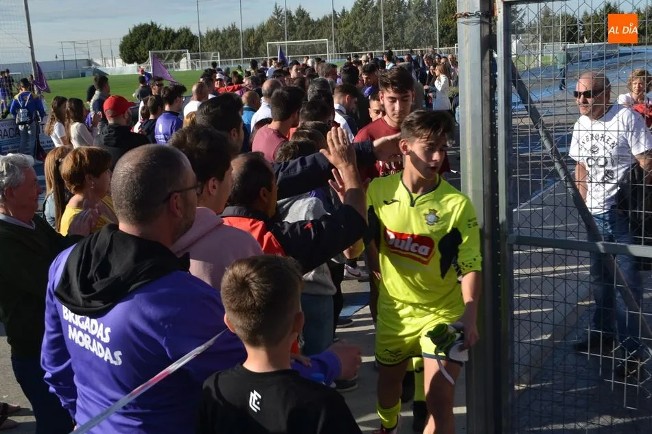 Una imagen del partido entre el Peñaranda y el Salamanca UDS