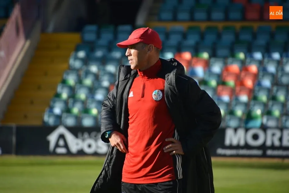 Calderón, durante un partido en el Helmántico