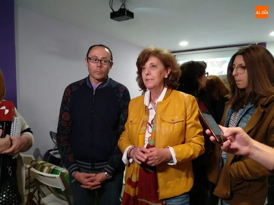 Isabel Muñoz, ante los medios