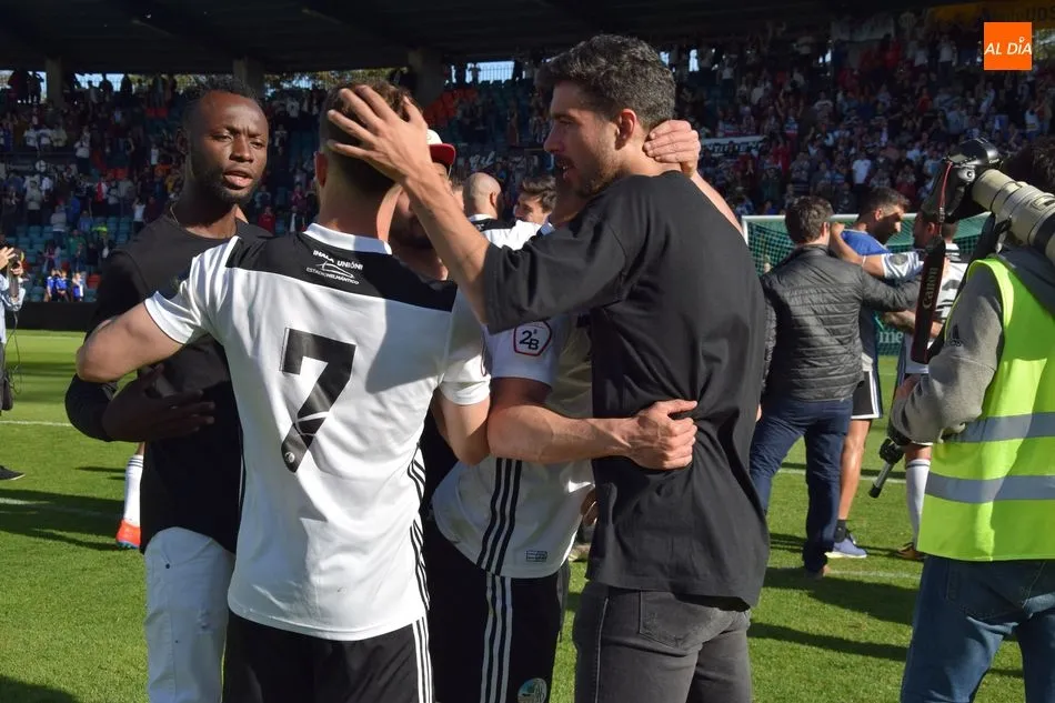 El Salamanca UDS celebra la victoria / Eva Fernández